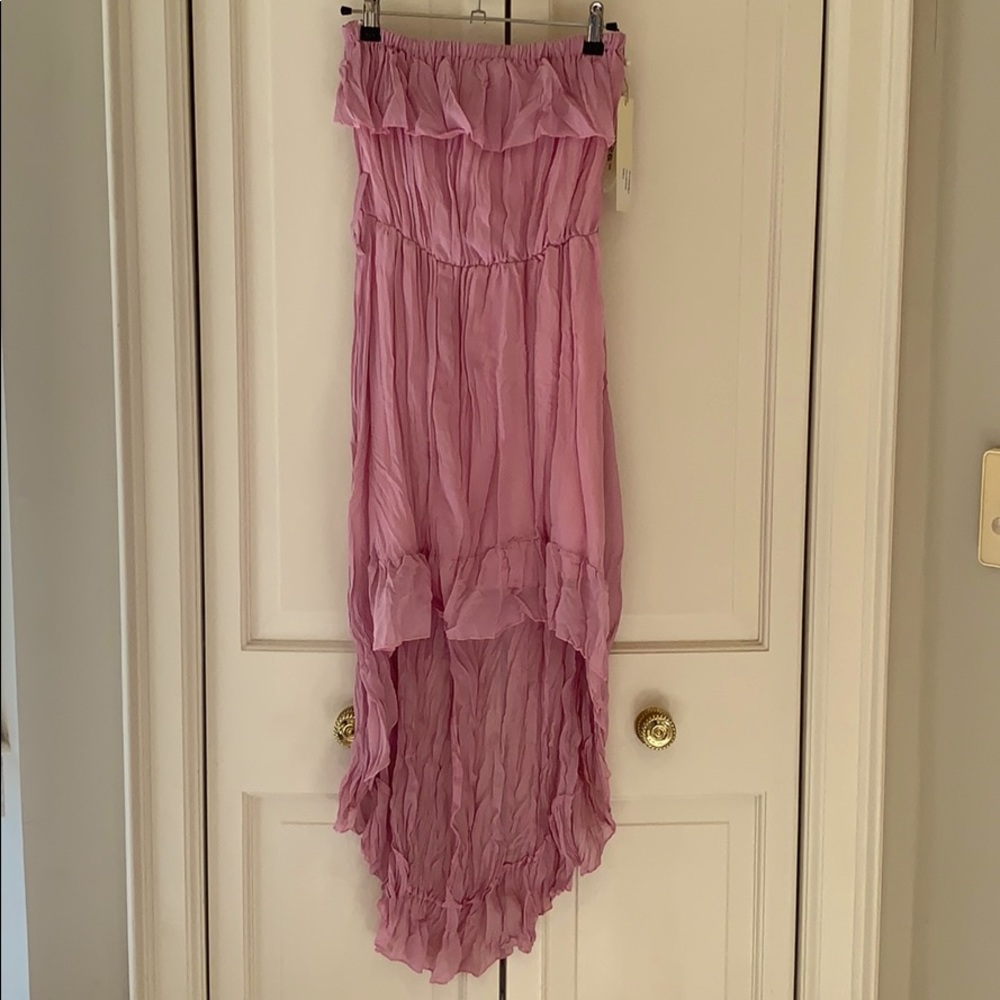 NWT Summer Hi-Low strapless dress size M